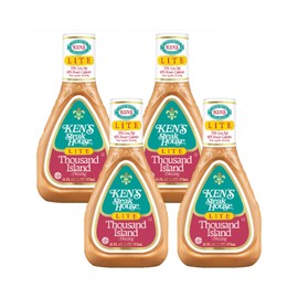 Ken's Steak house LITE Thousand Island Dressing 16 Fl Oz (Pack of 4)