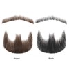 Prejoye Realistic Mustache Human Hair, Handmade Fake Beards with Invisible