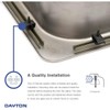 Dayton D125211 Single Bowl Top Mount Stainless Steel Sink, 25
