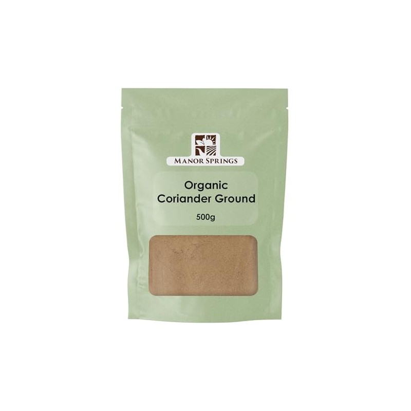 Organic Ground Coriander 500g by Manor Springs Organic