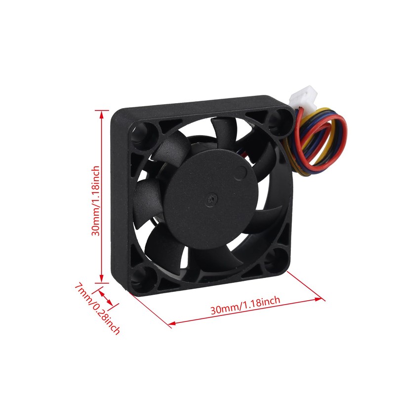 ZDE 3007 PWM Cooling Fan 30 x 30 x 7