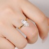 LOIPURI 4CT Marquise Moissanite Engagement Ring for Women