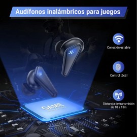 Audifonos Bluetooth Gaming Bajo Retraso Ipx5 20h Bateria