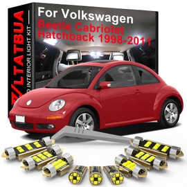 WLTATBUA LED Interior Light Kit Package Replacement for Volkswagen VW Beetle Convertible Hatchback 1998 1999 2000 2001 2002 2003 2004 2005 2006 2007 2008 2009 2010 2011