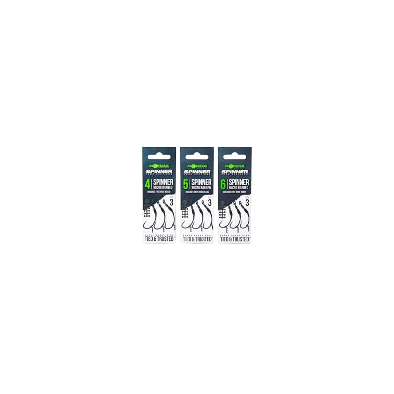 Korda Ready Tied Spinner Hook Sections 4 Micro Barbed |