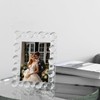 Marvala Clear Bubble Crystal Picture Frames 5x7Inch, Photo Frame with