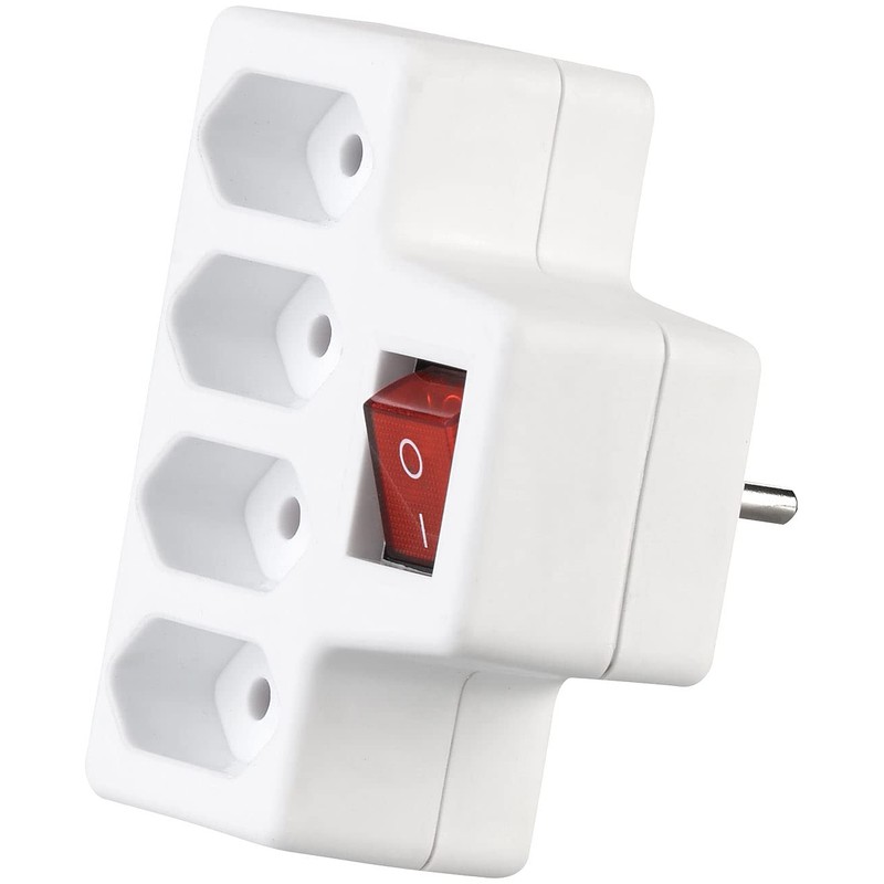 revolt Quadruple Sockets: Set of 4 4-Way Euro Sockets with