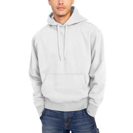 Hat and Beyond - Sudadera con capucha para hombre, con capucha y forro polar esencial, XS-5XL, Blanco, Small
