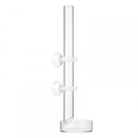 DONGKER Shrimp Feeding Tube, Acrylic Feeding Dish Tray 27cm with 2 Suction Cups for Aquarium Fish Tank