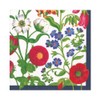 Caspari Cloisters Garden Flowers The Met Papierservietten, quadratisch, 33 cm,
