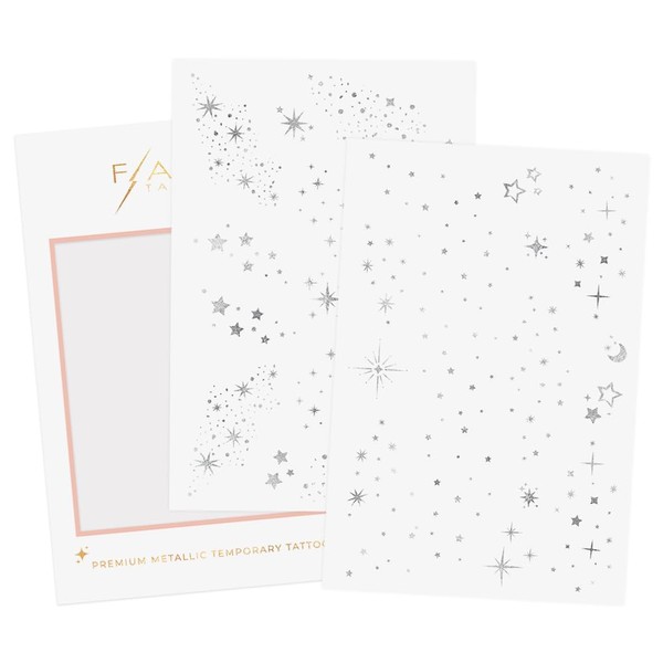 Flash Tattoos Flash Tattoos Fairy Dust Metallic Temporary tattoos-2 sheet