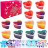 12 Pack Galaxy Slime, Valentines Day Gift Cards with Galaxy