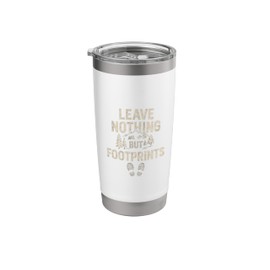 Leave Nothing But Footprints (Vintage) – Nature Exploration Stainless Steel Insulated Tumbler
