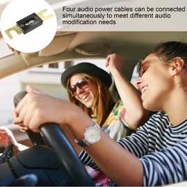 Anl Fuse Block - Fuse Block with Clear Cover,Car Audio Fuse Holder for Secure Circuit Protection, Fuse Box for Car Audio System