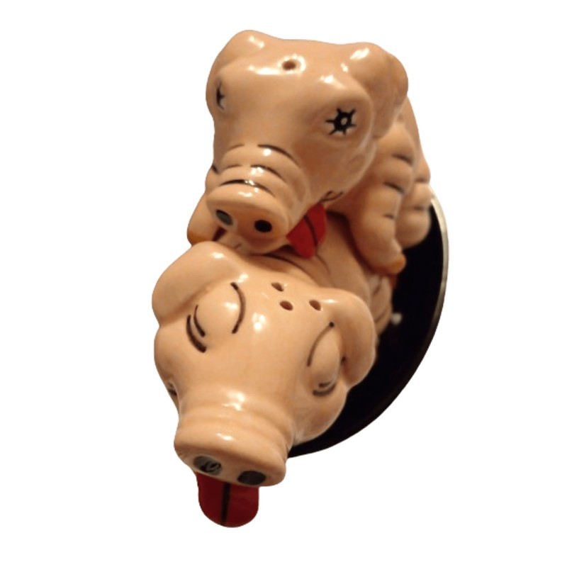 Salt and Pepper Shaker Set, Salt and Pepper Shakers, Ceramic,