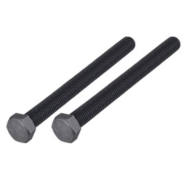 METALLIXITY Hex Bolts (M14-2x150mm) 2Pcs, 8.8 Grade Carbon Steel Fully Threaded Black Oxide, Coarse Thread UNC Hex Head Screw Bolt - for Furniture Repair