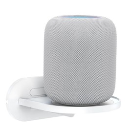 PlusAcc Wall Mount for HomePod & Show 10 - Holder Stand for 3rd Gen with Cable Management (White)