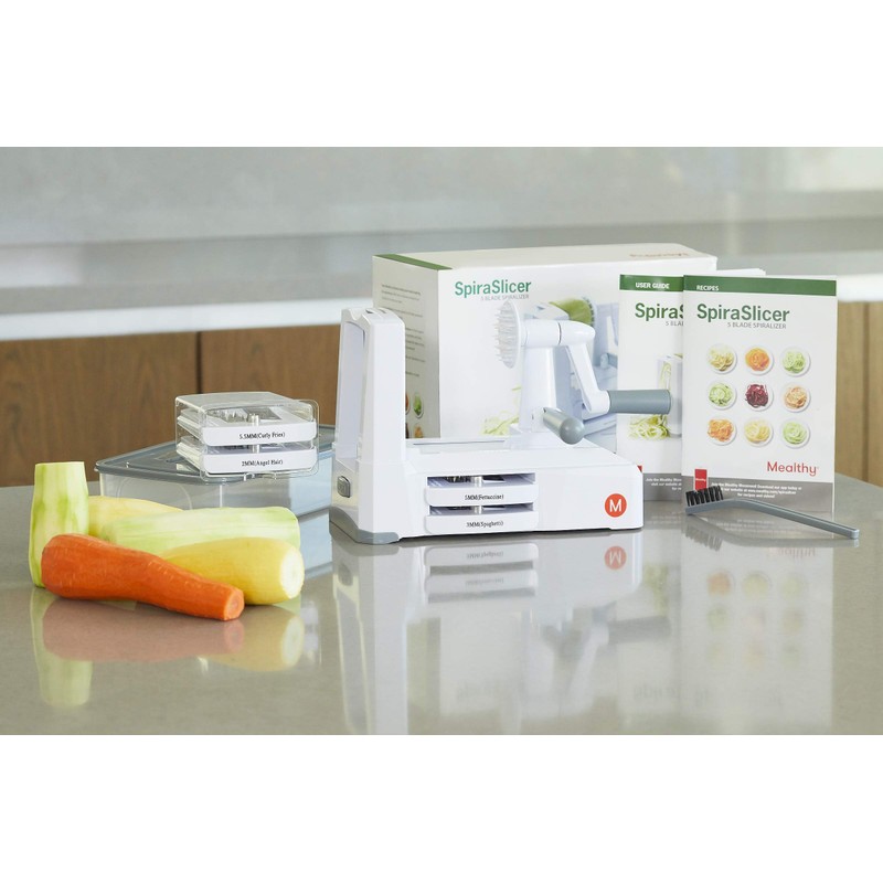 Mealthy 5-Blade Spiralizer | Vegetable Slicer with Durable Stainless Steel