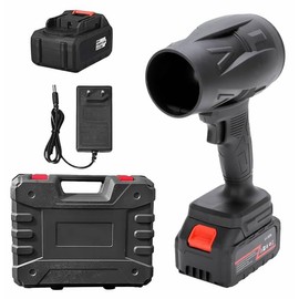 Electric Cordless Leaf Blower, Handheld Leaf Blower, Turbo Jet Wind Lightweight Leaf Blowers for Patio Cleaning, Lawn Care, Car Dryer Blowing Leaves and Dust, Tool Case Included