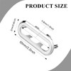 Set of 6 Plastic Sink Overflow Ring Cover for Tap