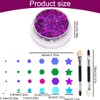 KEQAR 4 Kartons Holographisches Face, Body & Hair Glitter, Kommt