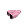 idain 2.5 inch Inlet Dual Exhaust Tips Muffler Tip,Chrome Heart-Shaped
