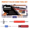 Rustark 119Pcs Valve Core Remover Tools with Aluminum Tire Valve