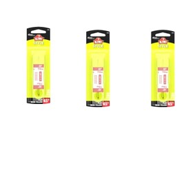 Kiwi Flat Neon Yellow Shoe Laces 3 Pack, Black