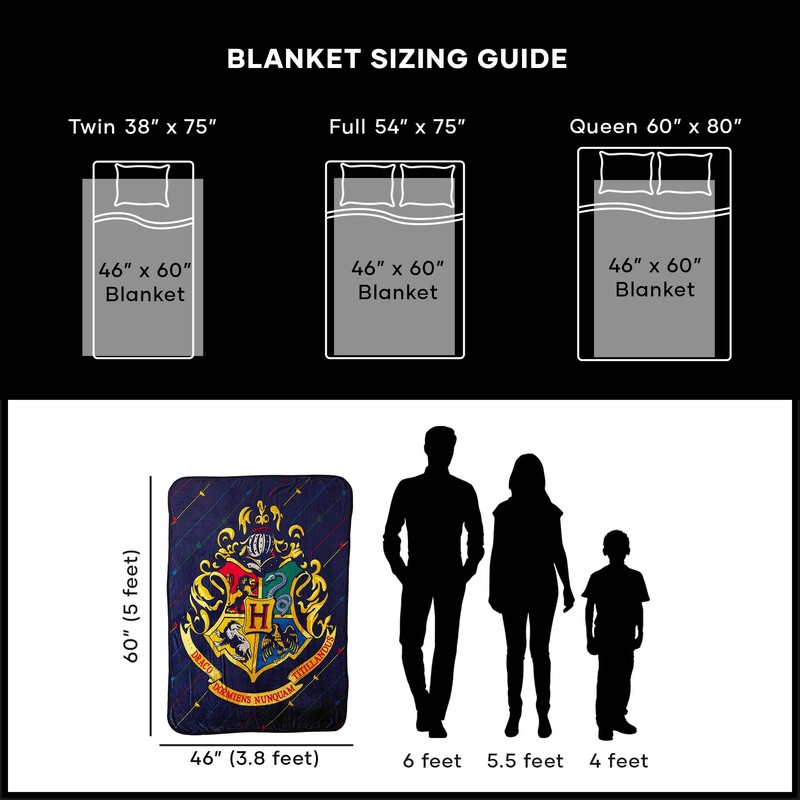 Northwest Micro Raschel Throw Blanket, 46 x 60 Inches, Multicolor