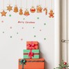 WINDVALE Christmas Wall Decals Xmas Wall Stickers Gingerbread & Snowman