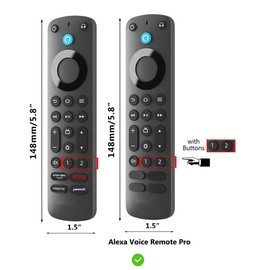 Fernbedienung Hülle für Alexa Voice Remote Pro für Fire TV Cube Remote Pro,rutschfeste Silikon Schutzhülle,leuchtet im Dunkeln,Fernbedienung Abdeckung für TV Zubehör