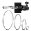 QWORK® Universal Mast-Mount Bracket for Security Cameras with 4 Loops