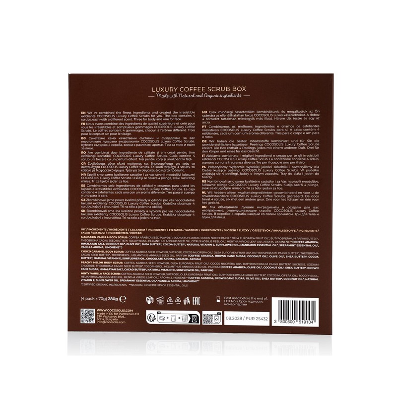 COCOSOLIS SCRUB Coffee Body Scrub Set - Essential Oils -
