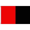Red and Black Irish County Small Flag - 3 x