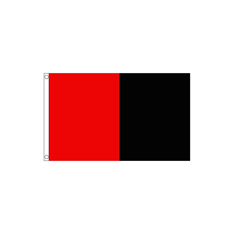 Red and Black Irish County Small Flag - 3 x