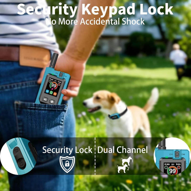 Dog Training Collar with Remote - 5 Modes with Step