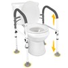Vaunn Medical Deluxe Adjustable and Foldable Toilet Safety Frame, Bathroom