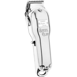BWAY - Cortapelos profesional inalámbrico con clip de acero, carga USB, incluye 6 peines guía premium y cuchilla superior de dientes alternos
