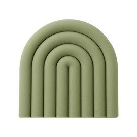 Rainbow Silicone Trivet - Color: Olive