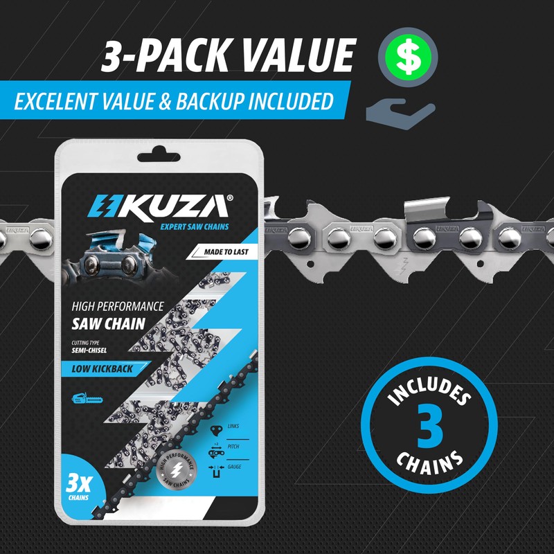 24 Inch Chainsaw Chain 3/8" Pitch, 050" Gauge, 84 Drive
