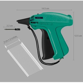 GILLRAJ® Price Tagging Gun【Not-a-Stitch-Gun】 Hangtag Attacher with 5000pcs 2" Long Barbs Fasteners & 6 Needles, Retail Pricing Tag Gun for Stores Consignment Garage Yard Sale