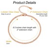 INBLUE Stainless Steel Anklets for Women Gold Silver Rose Gold