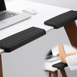 2Pcs Elbow Pad for Desk, L-Shaped Desk EdgeRest withMemory Foam Elbow Support Padding, Desk Edge Non-Slip and Ergonomic Separate Design by KONOVOLY