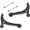 TRQ Front Suspension Kit Control Arm with Ball Joint Sway Bar Stabilizer Link Compatible with 1999-2004 Honda Odyssey