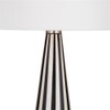 Bassett Mirror Company Cocos Table Lamp in Black and White