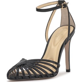 Jessica Simpson Women's Paveri Pump, Black Mini Lizard, 6.5