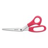 Westcott 10703 Value Line Stainless Steel Shears, 8-Inch Bent, Red