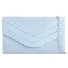 fi9 Ladies Stylish Suede Envelope Style Bridal Wedding Evening Clutch