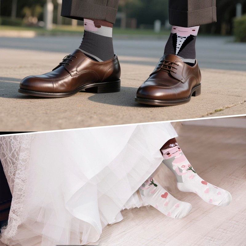 Eyezeeption 2 Pairs of Wedding Gifts for Bride and Groom