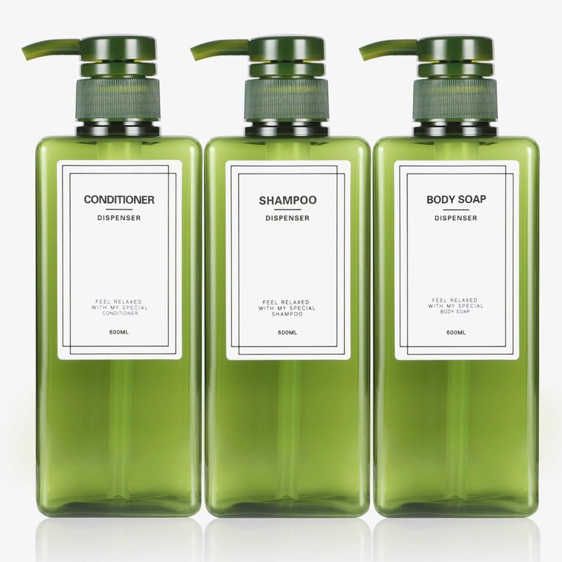 Shampoo Bottle Labels Dispenser Waterproof Seal Refill Bottle Stickers Shampoo